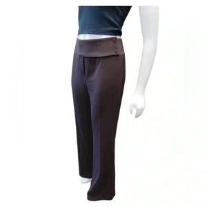 600 West Brown Stretch  Dress Pant Flare Size 6